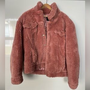 Forever 21 | Men’s Pink Sherpa Jacket | Size L